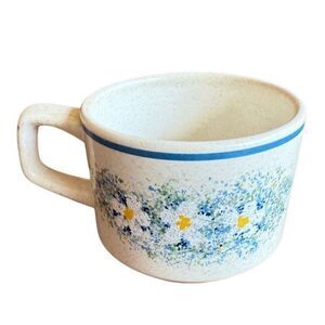 Vintage Temper-Ware by Lenox Dew Drops Coffee Mug Cup USA floral blue 1 piece re